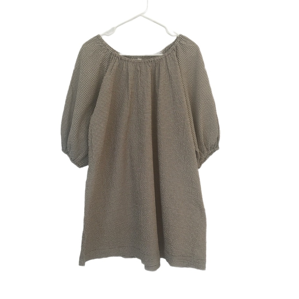 Seed Heritage Shift Dress Brown & White -Sz 8